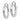 14k White Gold Twisted Hoop Earrings - Chic 3mm Style - Image 1