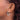14k White Gold Twisted Hoop Earrings - Polished, 3.25mm Style - Image 2