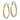 14k Gold & Rhodium Twisted Hoop Earrings with Diamond-Cut Detail - Image 1