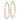 14k Gold & Rhodium Twisted Diamond-Cut Hoop Earrings - Image 1