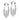 14k White Gold Claddagh Hoop Earrings for Timeless Style - Image 1