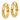 14k Diamond-cut Polished Hoop Earring - Image 1
