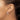 14K White Gold Diamond-Cut Tube Hoop Earrings - Modern Chic Style - Image 2