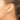 14K White Gold Diamond-Cut Tube Hoop Earrings - Modern Elegance - Image 2