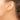 14K Gold Knife-Edge Diamond-Cut Hoop Earrings - Trendy 20mm Style - Image 2