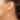 14K and Rhodium Diamond-cut 3x45mm Hoop Earrings - Image 2