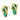 14k Gold Polished Blue Opal Flip Flop Post Earrings - Image 2