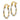 14k Two-tone Polished 1.8mm Twisted Hoop Earrings - Image 1
