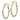 14k Two-Tone Twisted Hoop Earrings - Polished Elegance - Image 1