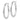 14k White Gold 2.5x25mm Lightweight Diamond-cut Oval Tube Hoop Earrings - Image 2