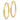14k Gold Diamond-Cut Oval Hoop Earrings - Trendy Lightweight Style - Image 1