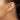 14k Gold Diamond-Cut Oval Hoop Earrings - Trendy Lightweight Style - Image 2