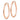14k Rose Gold Diamond-Cut Tube Hoop Earrings - Polished Chic - Image 1