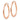 14k Rose Gold Polished Tube Hoop Earrings with Diamond-Cut Detail - Image 1