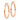 14k Rose Gold Polished Tube Hoop Earrings - Lightweight and Trendy - Image 1