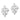 14K White Gold Fleur-De-Lis Post Earrings for Effortless Elegance - Image 2