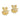 14K Gold Leap Frog Post Earrings for Playful Elegance - Image 2