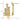 14K Gold Sand Castle Dangle Earrings with 3-D Shovel Detail - Image 4