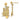 14K Gold Sand Castle Dangle Earrings with 3-D Shovel Detail - Image 1