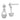 14K White Gold Mini Basket Drop Earrings for Effortless Style - Image 1