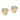14k White Gold Diamond-Cut Flower Heart Earrings - Image 2