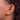 14k Two-Tone with Lace Trim and Flower Heart Post Earrings - Image 3