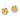 14k Gold Diamond-Cut Flower Stud Earrings for Effortless Style - Image 2