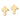 14k Gold Cross Post Earrings - Polished for Effortless Style - Image 2