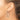 14k White Gold 1.35x45mm Diamond-cut Square-Tube Endless Hoop Earrings - Image 3