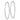 14k White Gold Diamond-Cut Endless Hoop Earrings - Image 2