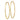 14k Gold Diamond-Cut Square Tube Endless Hoop Earrings - Image 2