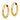 14k Gold Polished Diamond-Cut Endless Tube Hoop Earrings - Image 2