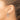 14k White Gold Diamond-Cut Endless Tube Hoop Earrings - Image 3
