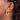 14k Gold Polished Satin Diamond-Cut Hoop Earrings - Image 3