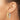 14k White Rhodium Polished Satin Diamond-cut In/Out Hoop Earrings - Image 3