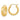 14k Polished Satin and Diamond-cut In/Out Hoop Earrings - Image 1