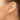 14k 1.00x15mm Polished Diamond-cut Tube Hoop Earrings - Image 3