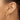 14k 3mm Polished & Satin D/C Hoop Earrings - Image 3