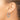 14k White Gold Mesh Hoop Earrings for Effortless Style - Image 3