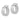 14k White Gold Diamond-Cut Hoops for Everyday Glam - Image 2