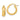 14k Gold Polished Hoop Earrings – Chic and Modern Statement Style - Image 1
