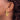 14k Gold Diamond-Cut Satin Hoop Earrings - Image 3