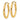 14k Gold Polished Oval Tube Hoop Earrings - Chic Statement Style - Image 2