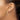 14k w/White and Rose Rhodium Polished Diamond-cut Hoop Earrings - Image 3