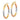 14k White and Rose Gold Diamond-Cut Hoop Earrings - Image 2