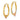 14k Two-Tone Heart Hoop Earrings with White Rhodium Finish - Image 2