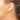 14K Gold Textured Hinged Hoop Earrings - 8mm Modern Chic - Image 3