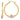 14K Tri-Color Gold Guadalupe Hoop Earrings for a Chic Look - Image 1