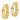 14k Gold Polished Double Hoop Earrings - Image 2