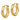 14k Gold Diamond-Cut Round Tube Hoop Earrings - Image 2